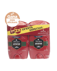 Desodorante en barra Adventure 2 pack. Normal 59.85  *Antes de usarse lése detenidamente las instrucciones.