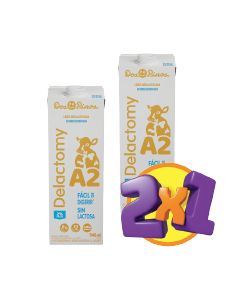 Leche Semidescremada Deslactosada Delactomy UHT Normal 22.20