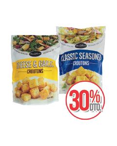 Croutons Cheese & Garlic o Classic Seasoned